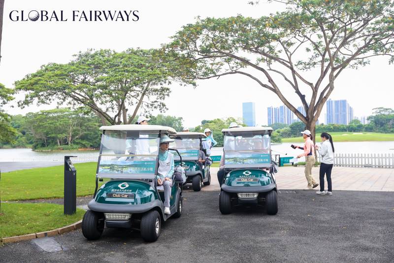 Golf carts at the tournament